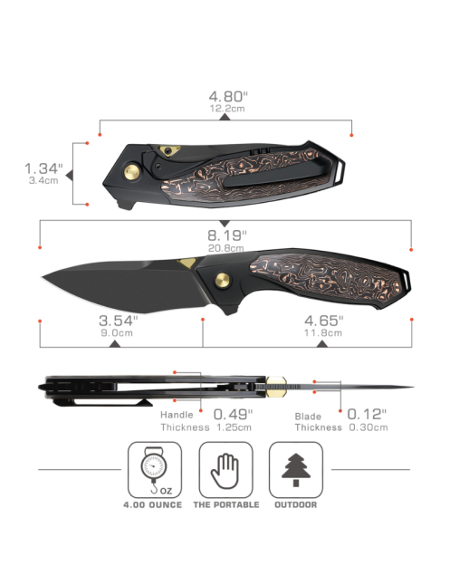 Remette RTKF5 RT-Kingfisher - Couteau Titane M390 Premium