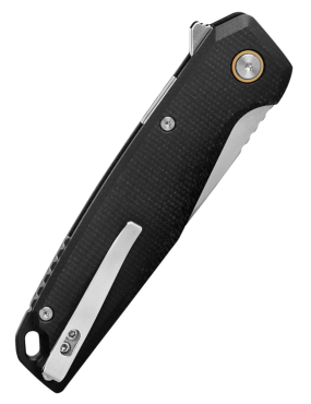 Ruike P873MB Noir - Couteau de Poche Pliant Micarta