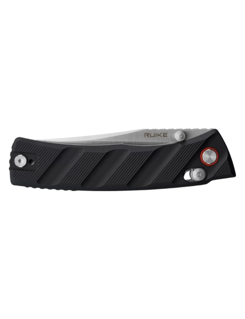 RUIKE P856B Black Folding Knife | 14C28N Crossbar Lock
