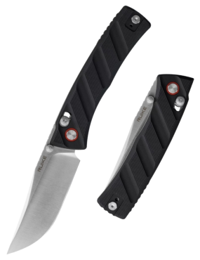 RUIKE P856B Black Folding Knife | 14C28N Crossbar Lock