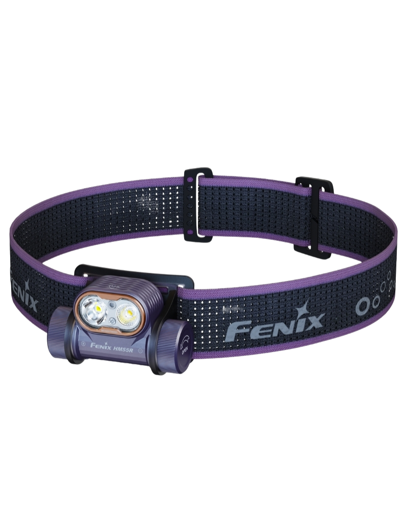 FENIX - HM55R Purple - Ultra-light headlamp - 1200 LUMENS