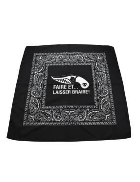 Bandana FRED PERRIN FPBN Noir | Accessoire EDC 55x55 cm