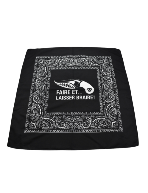 Bandana FRED PERRIN FPBN Noir | Accessoire EDC 55x55 cm