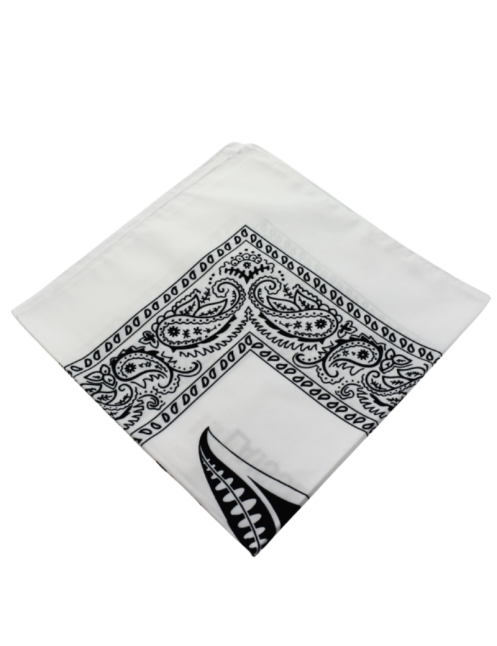 Fred Perrin FPBB White Bandana | 55x55 EDC Outdoor Accessory