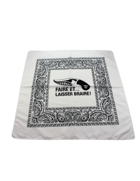 Bandana FRED PERRIN FPBB Blanc | Accessoire EDC 55x55 cm