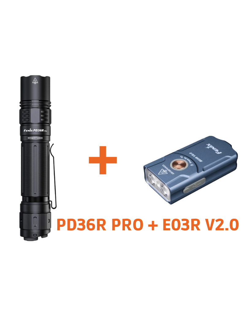 FENIX - PD36R PRO + E03R V2 BLUE PROMOTIONAL KIT