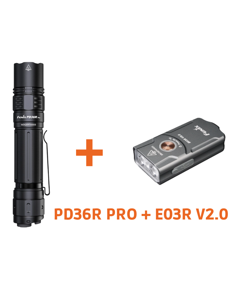 FENIX - PD36R PRO + E03R V2 GREY PROMOTIONAL KIT