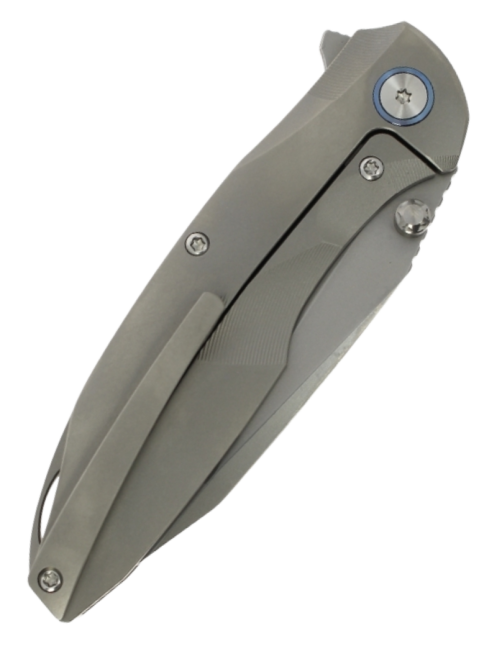 Remette RTCL-T1 Cool Whale Folding Knife M390 Titanium Frame Lock