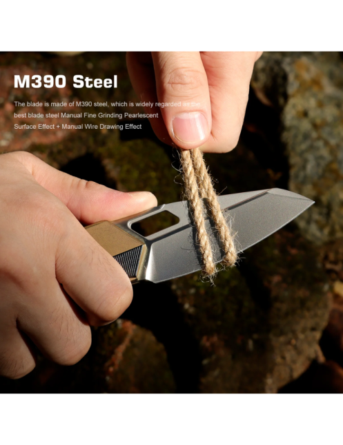 Remette RT-Woodpecker RTWP-G Folding Knife M390 Titanium