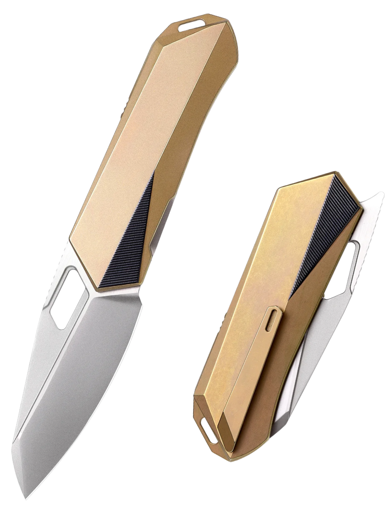 Remette RT-Woodpecker RTWP-G Folding Knife M390 Titanium