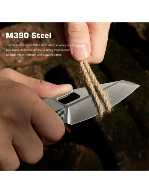 Remette RT-Woodpecker RTWP-T Folding Knife M390 Titanium