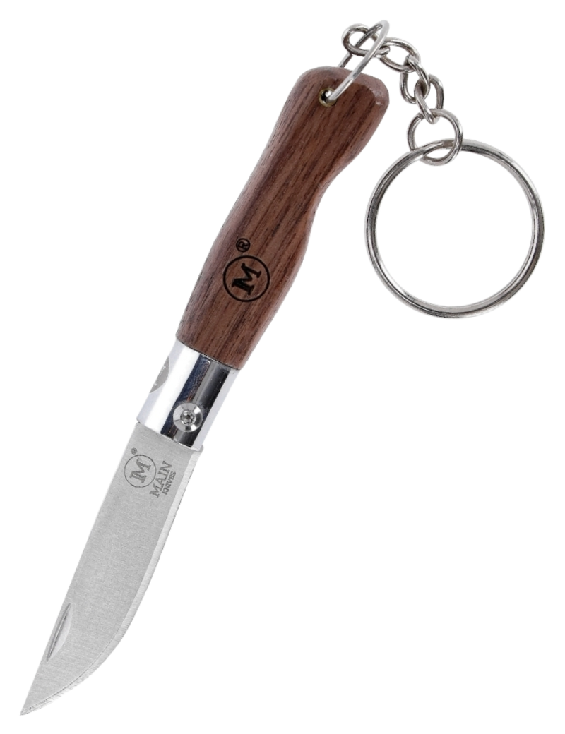 Mini couteau MAINKNIVES 6002 Mini Line | Porte-clés noyer