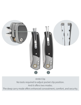 Couteau pliant SRM 259L-AK Medal | Wharncliffe 14C28N EDC