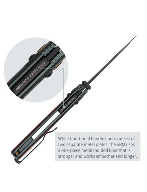 Couteau pliant SRM 259L-AG Medal | Wharncliffe 14C28N Aluminium