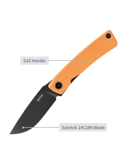 Couteau pliant SRM 105M-GJ Air | EDC léger 14C28N G10