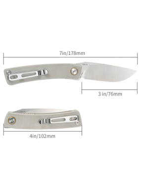 SRM 105M-GK Air | Couteau pliant 14C28N léger liner lock
