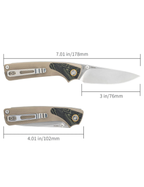 SRM 106M-GW Dome | Couteau pliant slip joint 14C28N
