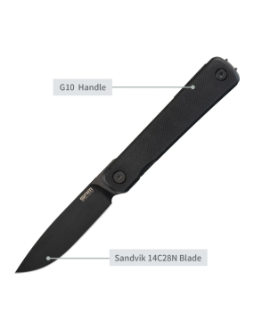 SRM 135L-GB Palfrey | Couteau pliant 14C28N G10 EDC