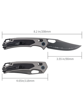 SRM 9203-AK2 Retriever | Couteau pliant chasse 140Cr
