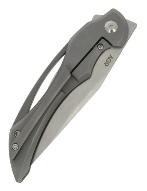 AGO BALDR1 Couteau pliant titane | CPM-154CM EDC premium