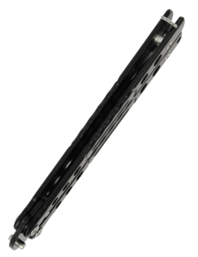 MAXKNIVES P58B Couteau papillon noir | Balisong Clip Point acier