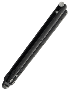 MAXKNIVES P61B Couteau papillon noir | Balisong acier robuste