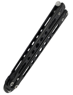 MAXKNIVES P60B Couteau papillon noir | Balisong clip point