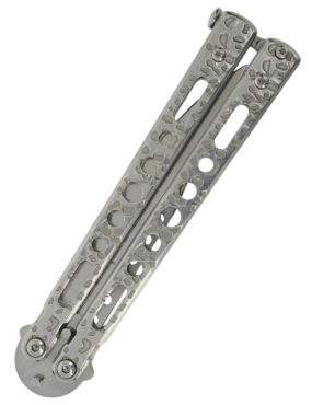 MAXKNIVES P60S Couteau papillon acier | Balisong clip point