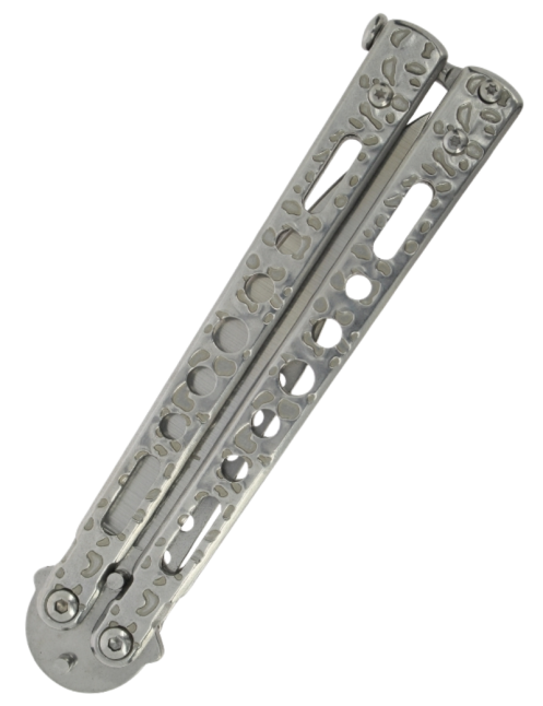 MAXKNIVES P60S Couteau papillon acier | Balisong clip point