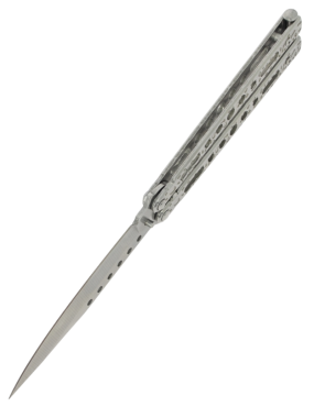 MAXKNIVES P60S Couteau papillon acier | Balisong clip point