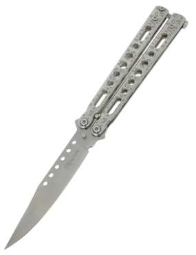 MAXKNIVES P60S Couteau papillon acier | Balisong clip point
