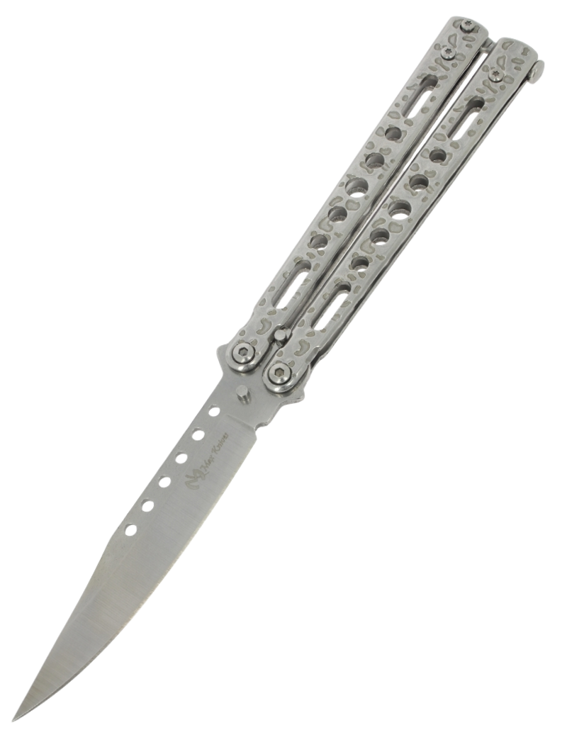 MAXKNIVES P60S Couteau papillon acier | Balisong clip point