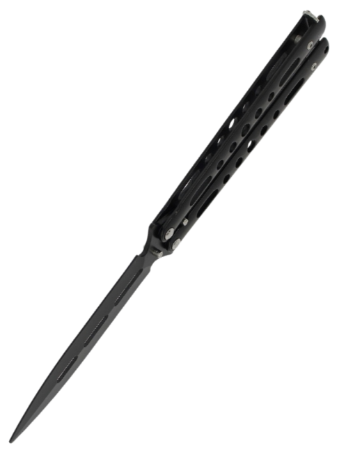 MAXKNIVES P57EB Couteau papillon noir | Balisong acier