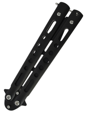 MAXKNIVES P57EB Couteau papillon noir | Balisong acier