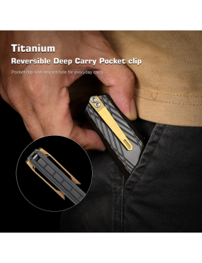 REMETTE RTIP-A Infinite Power M390 | Titanium Anodized Folding Knife