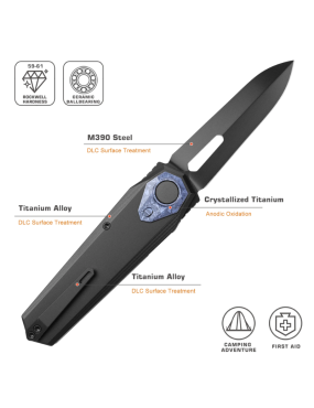 REMETTE RTIP-D Infinite Power M390 | Titanium Folding Knife
