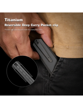 REMETTE RTIP-D Infinite Power M390 | Titanium Folding Knife