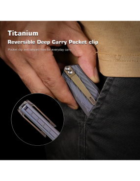 REMETTE RTIP-G Infinite Power M390 | Titanium Folding Knife