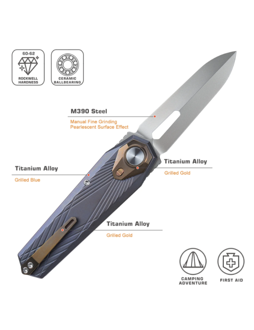 REMETTE RTIP-G Infinite Power M390 | Couteau pliant titane