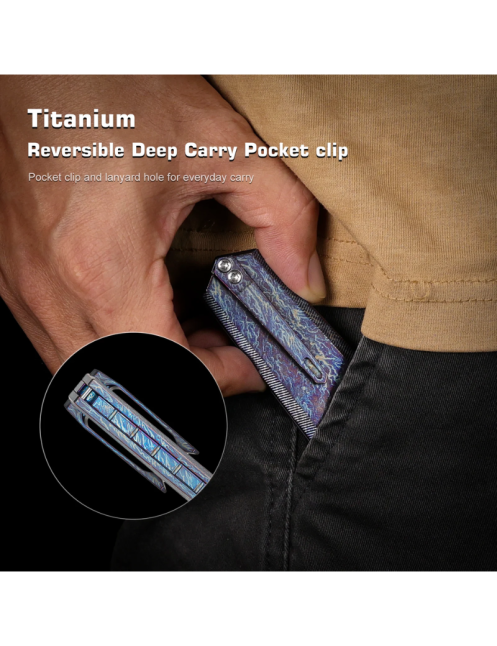 REMETTE RTIP-M Infinite Power M390 | Couteau pliant titane