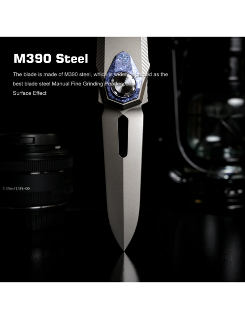 REMETTE RT-Infinite Power Couteau pliant M390 | Titane EDC