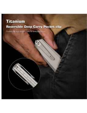 REMETTE RT-Infinite Power Couteau pliant M390 | Titane EDC