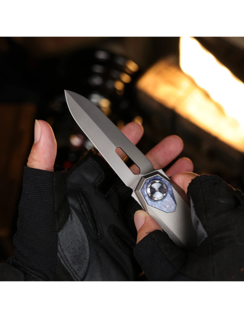 REMETTE RT-Infinite Power Folding Knife M390 | Titanium EDC
