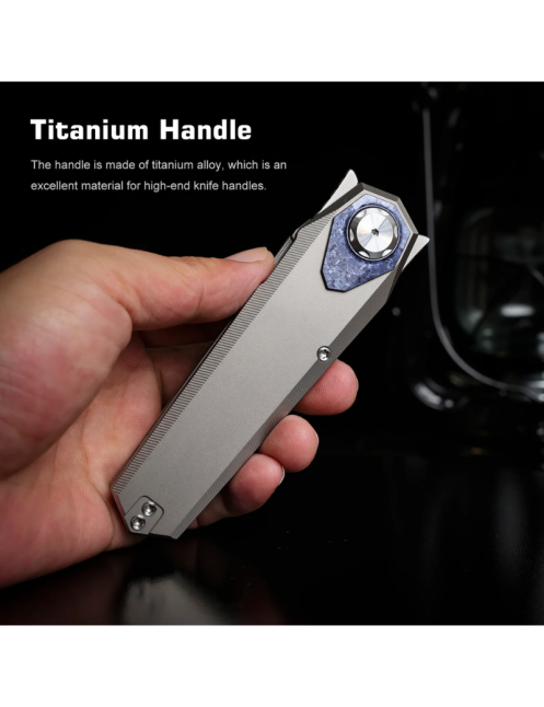 REMETTE RT-Infinite Power Couteau pliant M390 | Titane EDC