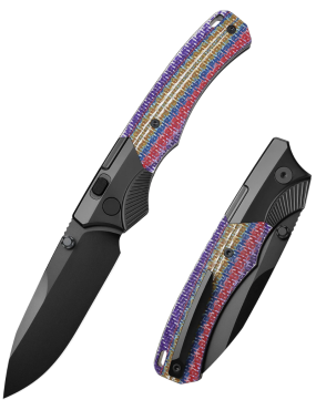 REMETTE WD107-TNC Couteau pliant M390 | Titane carbone EDC