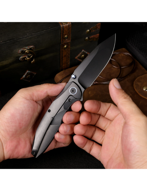 REMETTE RT-CoolWhale Folding Knife M390 | Titanium EDC