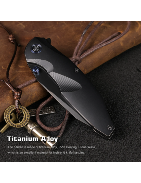 REMETTE RT-CoolWhale Folding Knife M390 | Titanium EDC