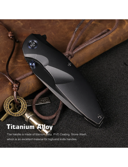 REMETTE RT-CoolWhale Couteau pliant M390 | Titane EDC premium