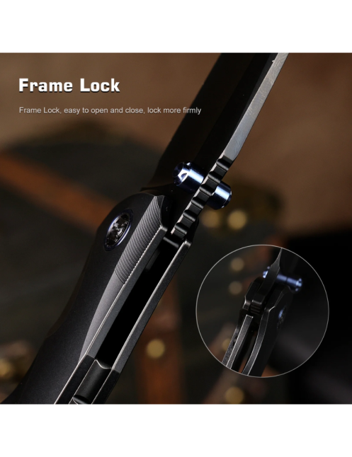 REMETTE RT-CoolWhale Couteau pliant M390 | Titane EDC premium