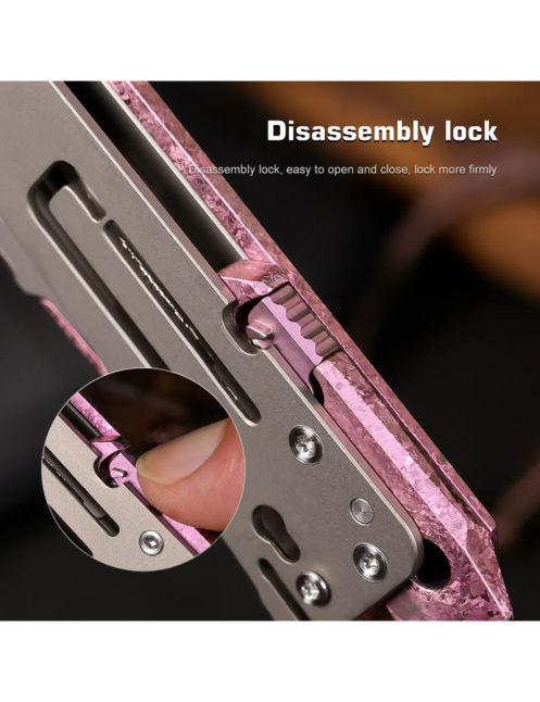 REMETTE RT-Woodpecker Folding Knife M390 | Titanium EDC